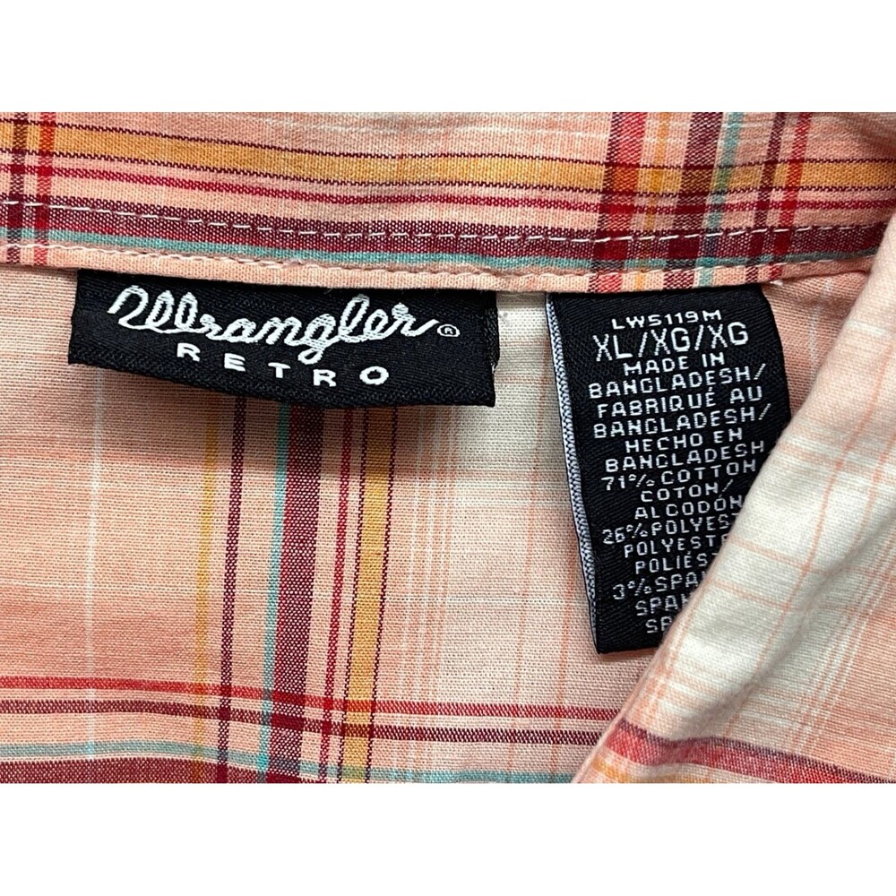 Wrangler Turquoise Pearl Snap Button Up Shirt Womens XL Western Rodeo Aztec - Picture 5 of 8